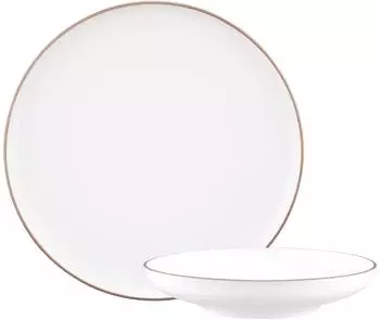 Seltmann Weiden Tafelservice Sento Home Pure Lines 12-tlg., Porzellan, cocoa braun