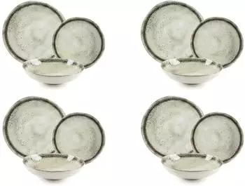 Excelsa Afrodite Geschirrset Keramik, 12-teilig, 4 Personen (68676)