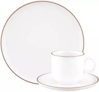 Seltmann Weiden Sento Home Pure Lines Kaffeeservice 18-tlg. cocoa braun, Porzellan