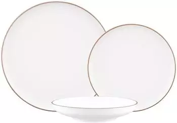 Seltmann Weiden Sento Home Pure Lines Teller-Set 18-teilig, Porzellan, cocoa braun