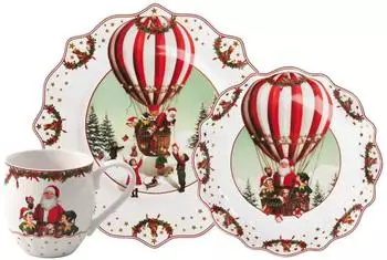 Villeroy & Boch Annual Christmas Edition Fr&uuml;hst&uuml;cks-Set 2026, Porzellan, 3-teilig (14567706-0)
