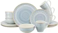 CreaTable Kombiservice "Congo, Geschirr-Set, 16-tlg." Hochwertige Inglasur,