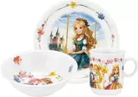Seltmann Weiden Kindergeschirr-Set "Compact Prinzessin, Kinder-Set 3-teilig" 1x