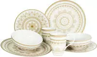 CreaTable Kombiservice "Mandala Gold" Service, goldene orientalische Motive, 8...