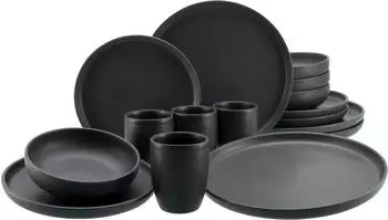 CreaTable Uno Kombiservice black, 16-tlg. (23584)