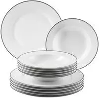 M&Auml;SER Tafelservice "NOLA, Geschirr-Set, Porzellan" Teller Set