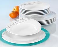 Seltmann Weiden Tafelservice "Teller Set, Geschirr-Set Trio Highline" Suppenteller,