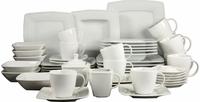 CreaTable Kombiservice "Geschirr-Set VICTORIA" Service, wei&szlig;, 50 Teile, f&uuml;r 6