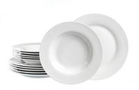 Ritzenhoff & Breker Tafelservice "Bianco" Teller Set, Porzellan,