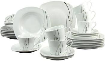 CreaTable 19507, Amelie Piazza, Kombiservice 30-tlg, Porzellan