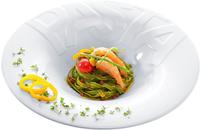 CreaTable Pastateller "Essteller" Teller Set f&uuml;r 4 Personen, wei&szlig;, Porzellan