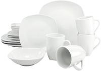 CreaTable Kombiservice "Geschirr-Set Square" Service, wei&szlig;, 16 Teile, f&uuml;r 4