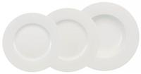 Villeroy & Boch Tafelservice "Wonderful World White" Teller Set, Made in...
