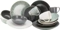 Creatable KOMBISERVICE Anthrazit, Grau, Schwarz, Wei&szlig;, Gold