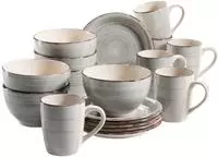 M&Auml;SER Fr&uuml;hst&uuml;ckset 18-tlg., Serie LUMACA, Blau, 931492