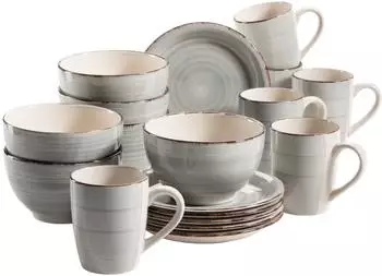 M&auml;ser Fr&uuml;hst&uuml;cks-Set Lumaca (18-tlg.) rauchblau