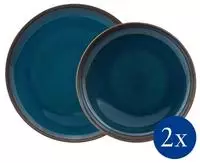 like. by Villeroy & Boch Crafted Denim Tafel-Set 4tlg.