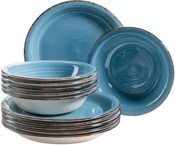 Mäser Teller-Set Lumaca (12-tlg.) dunkelblau