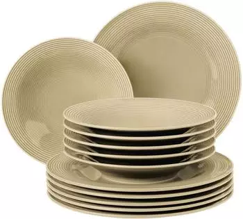 Seltmann Weiden Beat Tafelservice (12-tlg.) Color Glaze sandbeige