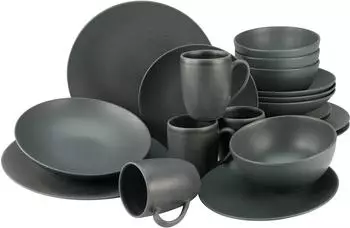 CreaTable Kombiservice Soft Touch Black (20-tlg.)