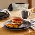 CreaTable Kombiservice Soft Touch Black (20-tlg.)