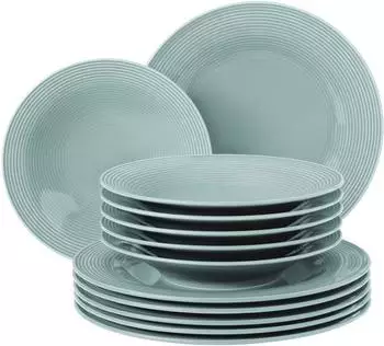 Seltmann Weiden Beat Tafelservice (12-tlg.) Color Glaze Arktisblau