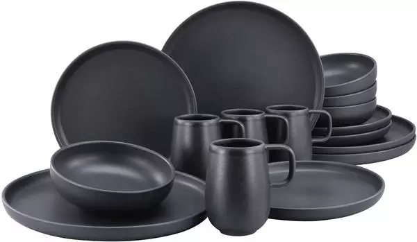 CreaTable Kombiservice Uno (16-tlg.) Black