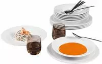 Seltmann Weiden Tafelservice "Geschirr-Set Trio" Geschirr, Teller Set, wei&szlig;,...