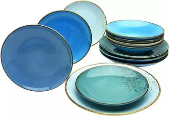 CreaTable Nature Collection Aqua Tafelservice (12-tlg.) CreaTable Nature Collection Aqua Tafelservice (12-tlg.)