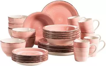 Mäser Kombiservice Lumaca Bel Tempo II (30-tlg.) rosa