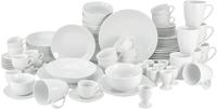 CreaTable Kombiservice "Geschirr-Set Luna" Service, wei&szlig;, Gro&szlig;zusammenstellung, 80