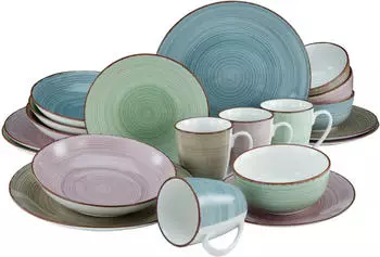 CreaTable Kombiservice Samba (20-tlg.) pastell