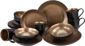 CreaTable Kombiservice Glamour Gold (16-tlg.)