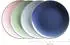 Mäser Kombiservice Metallic Rim (16-tlg.) blau/grün/rosa/dunkelblau