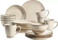 M&Auml;SER Kombiservice "Geschirr-Set, Service Nottingham" spiralf&ouml;rmiges Linienspiel,