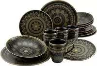 CreaTable Kombiservice "Mandala Gold" Service, goldene orientalische Motive, 16