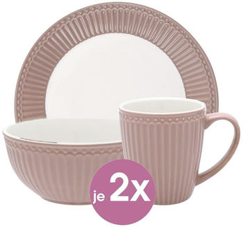 Greengate Frühstücksset Alice hazelnut brown (6-tlg.)