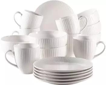 M&auml;ser Fr&uuml;hst&uuml;cksset Dalia wei&szlig; (18-tlg.)