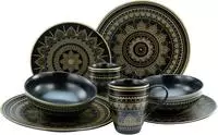 CreaTable Kombiservice "Mandala Gold" Service, goldene orientalische Motive, 8 Teile,