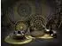 CreaTable Kombiservice Mandala Gold (8-tlg.) schwarz