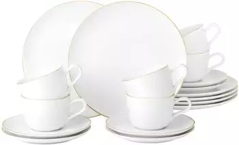 Seltmann Weiden Liberty Goldrand Kaffeeservice (18-tlg.)