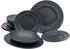 CreaTable Tafelservice Rondo Schiefer schwarz (12-tlg.)