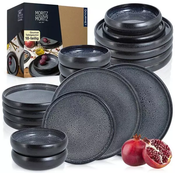 Moritz & Moritz Gourmet Tafelservice grau 18-tlg. (4156)