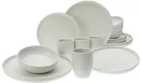 CREATABLE Geschirrset "Uno offwhite" (16-teiliges Kombiservice)