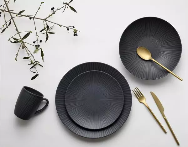 CreaTable VESUVIO Black Kombiservice 16tlg
