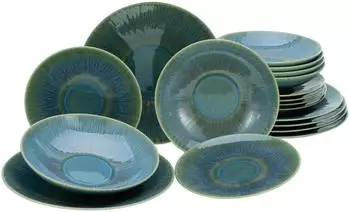 CreaTable Sea Breeze Tafelservice 18-teilig gr&uuml;n