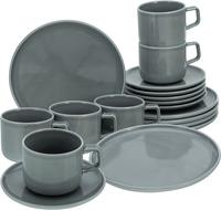 CreaTable Kaffeeservice "Chef Collection" Service, nordisches Design, 18 Teile, f&uuml;r