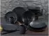 CreaTable Schiefer Black Kombiservice 16-teilig Schwarz