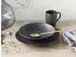CreaTable Geschirrset Lava Stone Schwarz (16-tlg.)