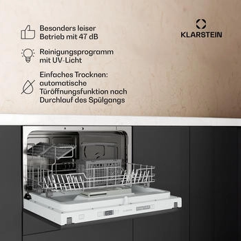 Klarstein Havasia UV 6 Secret DSM-KL-HVS-SC-DCL – Klarstein Havasia UV 6 Secret DSM-KL-HVS-SC-DCL - Kompakter Spülkomfort für Singles